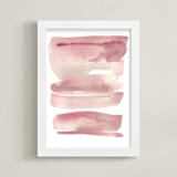 "pink horizons" - Art Print in pink by Kelly Witmer - Framed