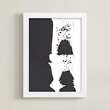 "Gustav" - Art Print in Black by Misty Hughes - Framed