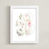 "Sharbat" - Art Print in Soft Peach by Morgan Goodrum - Framed