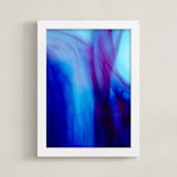 "Purple Dreams" - Art Print in blue by Alexis Arnold - Framed