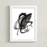 "Boom Town" - Art Print in Black by Misty Hughes - Framed