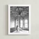 "Oxford Steps" - Art Print in Oxford Gray by Krissy Bengtson - Framed