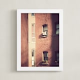 "Summer in the City" - Art Print in Clay by Gray Star Design - Framed