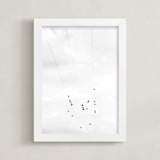 "Birds on a wire II" - Art Print in black & white by Angela Thompson - Framed