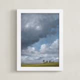 "Topland Storm" - Art Print in Thunder Blue by Stephanie Goos Johnson - Framed