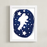 "Beyond imagination" - Art Print in Prussian blue by raven erebus - Framed