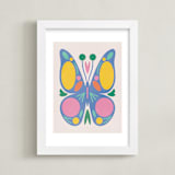 "Transformation 1" - Art Print in Periwinkle by sue prue - Framed