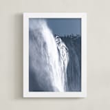 "Yosemite Mist I" - Art Print in Stonewashed Denim by Courtney Crane - Framed