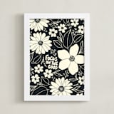 "Focus On The Good" - Art Print in Cracked Pepper by Rosa Veliky - Framed
