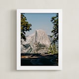 "Half Dome Framed" - Art Print in Sky Blue by Christian Florin - Framed