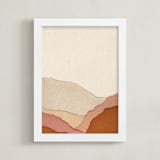 "Daybreak." - Art Print in Sunset by Katy Shen - Framed