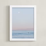 "Waiting on You" - Art Print in Sky Blue by Mike Sunu - Framed