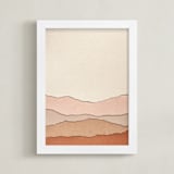 "Dawn." - Art Print in Sunset by Katy Shen - Framed