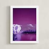 "Riverradiate Five" - Art Print in Magenta Glow by Jeff Preuss - Framed