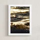 "Sea Sparkle II" - Art Print in champagne by KIMBERLY SMITH - Framed