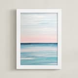 "Morning Moment" - Art Print in Peaceful Pink by Colleen Ehrlich - Framed