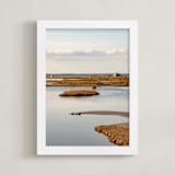 "MarshLand#1" - Art Print in hale brown by Van Tsao - Framed