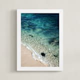 "La Jolla Shores #2" - Art Print in Shoreline Blue by Shannon Howard - Framed