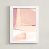 "PinkSea" - Art Print in Blush Pink by Lisa Samartino Design - Framed