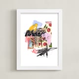 "Wild Hello" - Art Print in Lavender by Misty Hughes - Framed