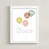 "Baby balloons" - Personalized Art Print in Meadow by Stacey Meacham - Framed