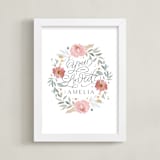 "You Are So Loved Little One" - Personalized Art Print in Slate by Kristen Smith - Framed