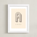 "Artisan" - Art Print in Almond by Marabou Design - Framed