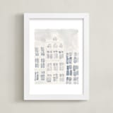 "skyscraper" - Art Print in White by Susanne Kasielke - Framed