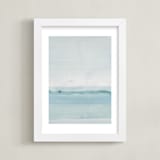"Forecast no. 46" - Art Print in Aqua by Ashleigh Ninos - Framed