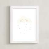 "Miss Cloud" - Art Print in Cotton by fatfatin - Framed