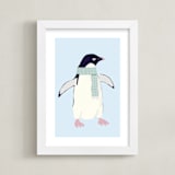 "Adélie Penguin " - Art Print in Antarctica by Cass Loh - Framed