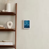 "Behind Door Number 1" - Art Print in Ocean Blue by 1885 Atelier - In a Room