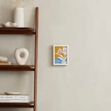 "The Gift" - Art Print in Gold Curry by Lise Gulassa - In a Room