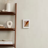 "Abstract Sunrise" - Art Print in Maroon Red by Lucrecia Caporale - In a Room