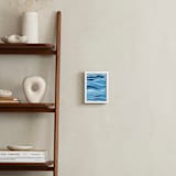 "Uneasy" - Art Print in Ocean Blue by Chelsey Scott - In a Room