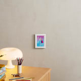 "Elsa and Anna from Disney's Frozen" - Art Print in Ice by Lori Wemple - In a Room