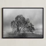 "in the rain" - Art Print in Stormy by Crystal Lynn Collins - Framed