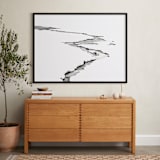 "Silver Ice" - Art Print in Ice White by Leslie Le Coq - In a Room