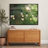"String of Lights" - Art Print in Leaf Green by L. Daniel - In a Room