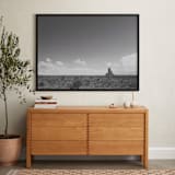 "a monument." - Art Print in Desert red in Grey by Mario Elias - In a Room