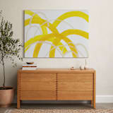 "Mountain Sunshine" - Art Print in Sunshine Yellow by Christina Flowers - In a Room