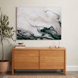 "Ethereal Flow" - Art Print in Ocean Sunset by Melanie Severin - In a Room