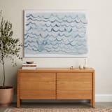 "waves" - Art Print in pool blue by Kelly Witmer - In a Room