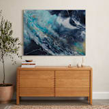 "Oceana" - Art Print in Ocean Blue by Alice Lin - In a Room