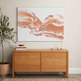 "Lost in Time" - Art Print in Peach by Sarah Lund - In a Room