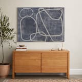 "Squiggles" - Art Print in Blue Grey by Camille Pietrow - In a Room