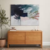 "Following The Pack" - Art Print in Midnight Blue by Jennifer Daily - In a Room