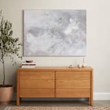 "Melody in White" - Art Print in white grey by Teodora Guererra - In a Room