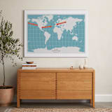 "You are Here" - Personalized Art Print in Ocean by Michelle Roman - In a Room