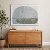 "Water's Edge" - Art Print in Lake Blue by Jennifer Daily - In a Room